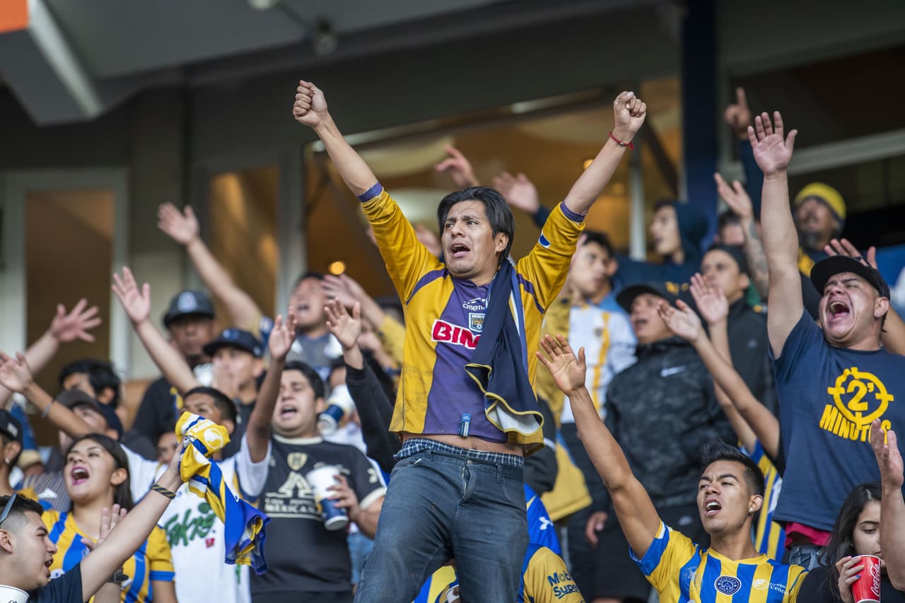 La afición de San Luis alentó todo el encuentro.
