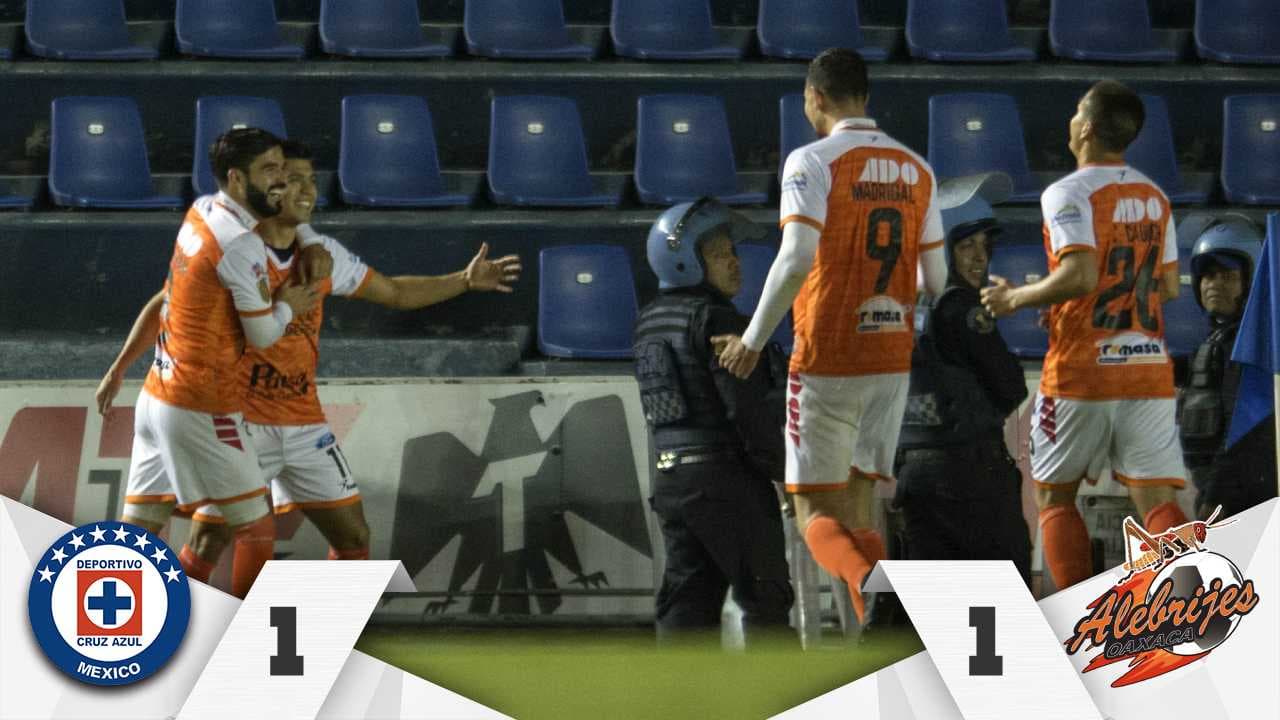 Cruz Azul no pudo ante Alebrijes y Caixinha está a nada del primer fracaso