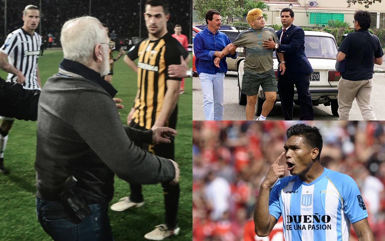 Algunos personajes en el mundo del fútbol han sido protagonistas de escándalos luego de verse involucrados en el uso de armas, algo que queda por fuera de cualquier contexto del mundo del deporte.