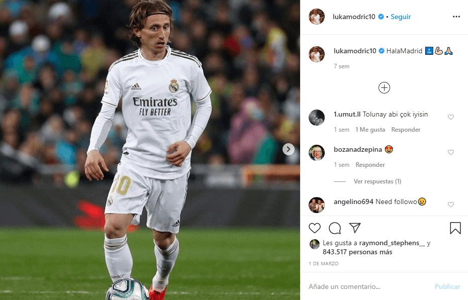 <b>Luka Modric</b>
<br>18.2 mm seguidores