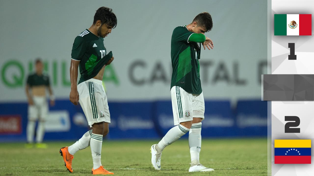En el fútbol varonil el Tri fracasa en su debut con derrota ante Venezuela