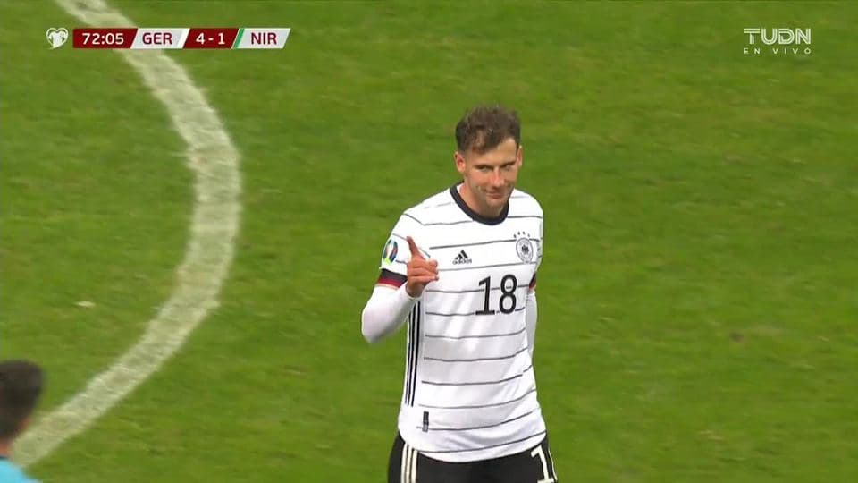 ¡GOOOL! Leon Goretzka anota para Germany