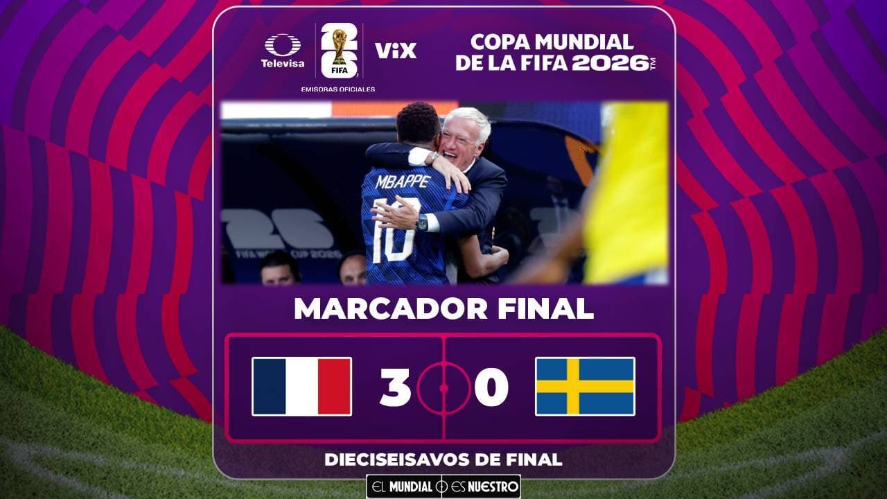 Resumen | Francia vs. Suecia: Mbappé brilla y elimina a Suecia