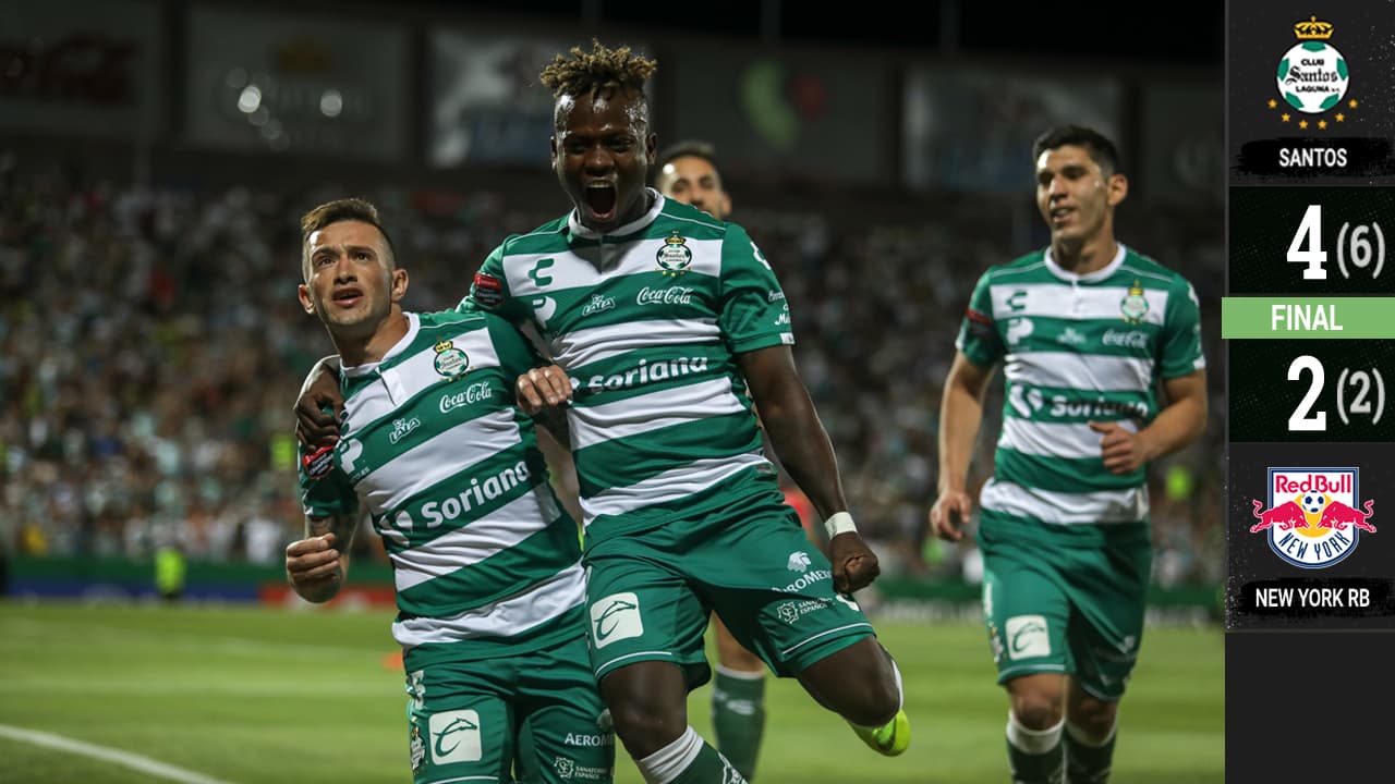 Santos empezó sufriendo pero acabó aplastando a Red Bulls a punta de golazos