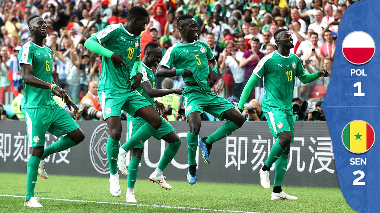 Senegal se suma a las sorpresas del Mundial y vence 2-1 a Polonia