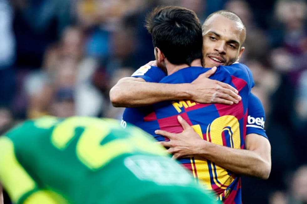 Braithwaite: “La ropa no la voy a lavar, Messi me abrazó”