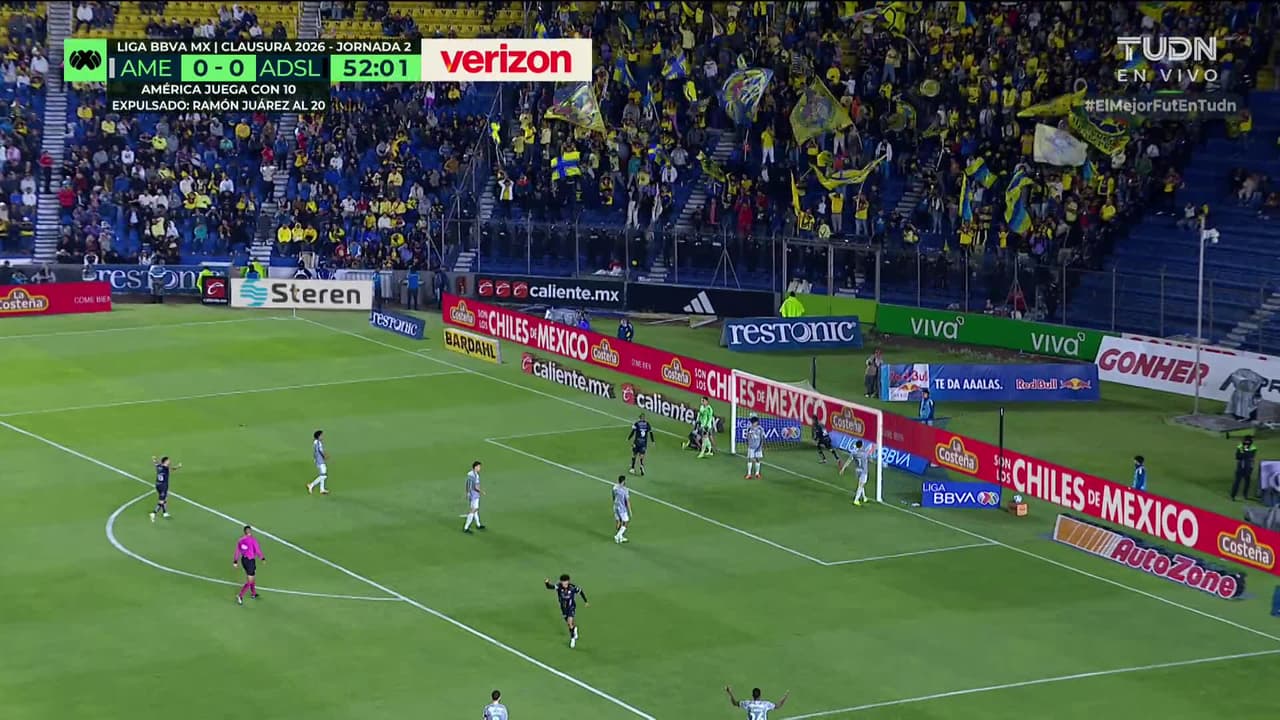 ¡GOL!  anota para Atlético San Luis. Juan Manuel Sanabria