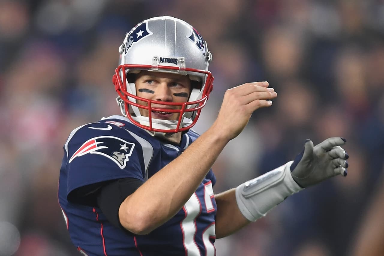 Tom Brady de los New England Patriots en un juego contra los Minnesota Vikings en el Gillette Stadium de Foxborough, Massachusetts.