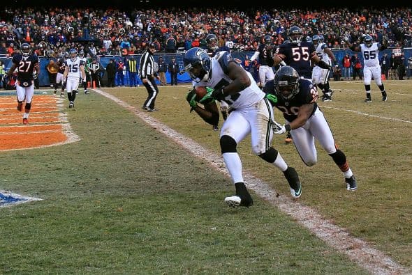 Segunda anotación para el receptor Mike Williams #17 y poner más decoroso el marcador 35-17. El primero fue con un acarreo de dos yardas y el segundo de tres yardas, ambas anotaciones durante el último período del partido.