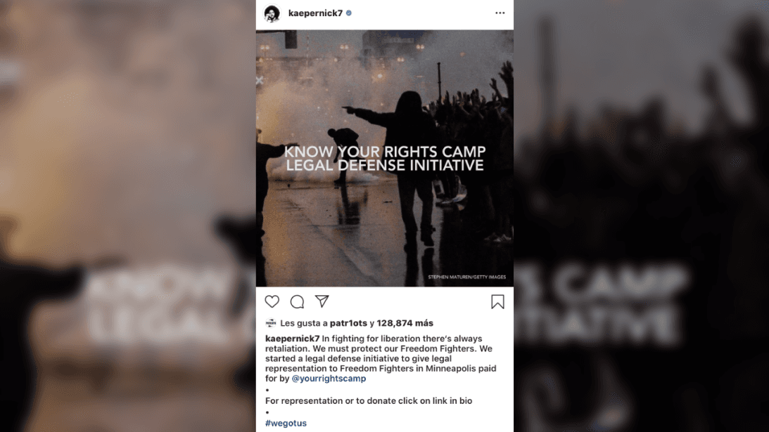 - Permanentemente busca dar a conocer los derechos que los ciudadanos afroamericanos tienen en suelo estadounidense. 
<br>- Esto lo publicó en su cuenta de Instagram hace algunos días.