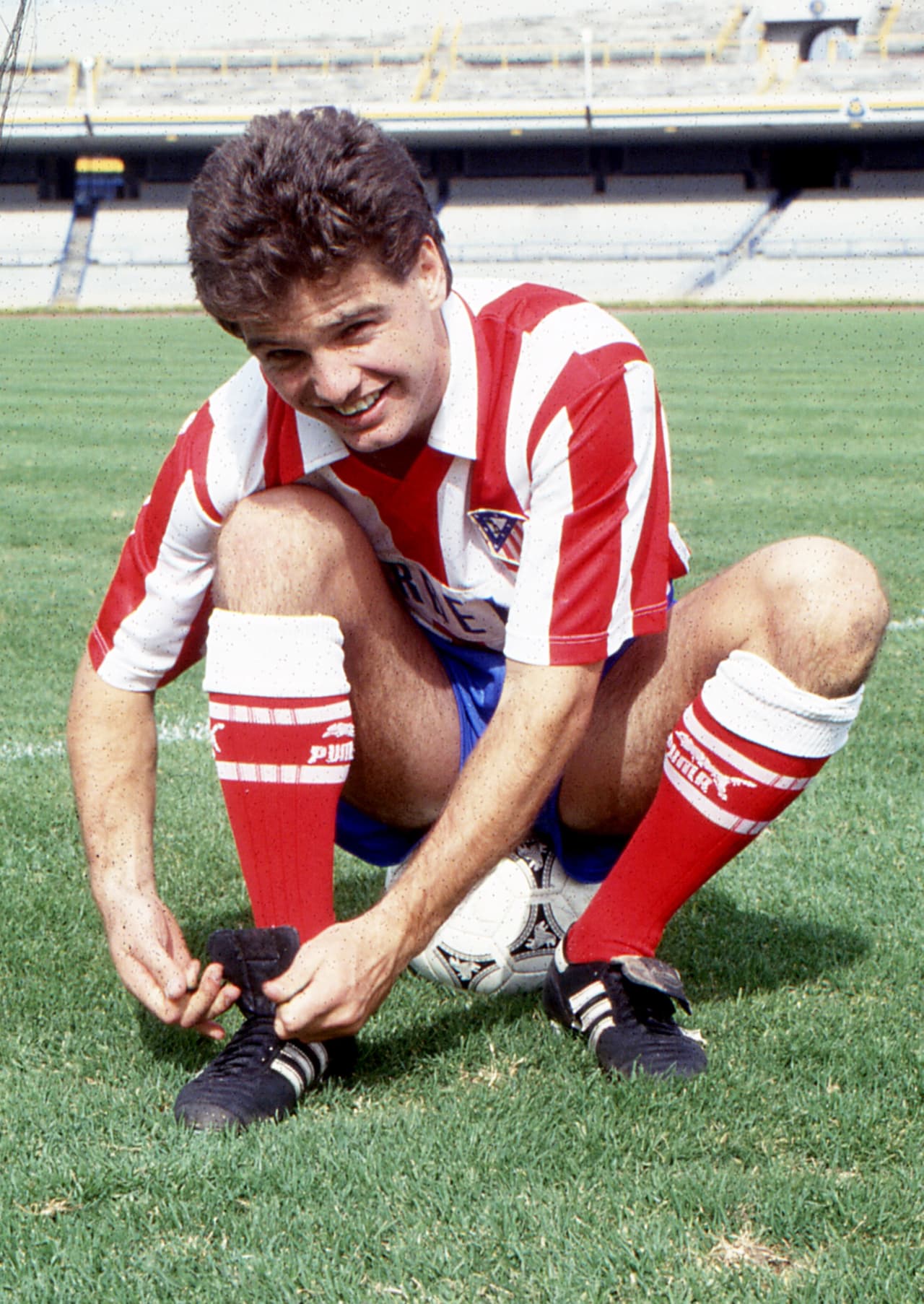 García tuvo momentos de gran goleador en España, pero apenas le pudo marcar un tanto al equipo catalán.