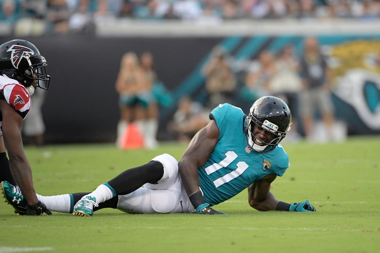 Marqise Lee se perderá la temporada de los Jags tras lesionarse en el tercer juego de pretemporada ante los Falcons.