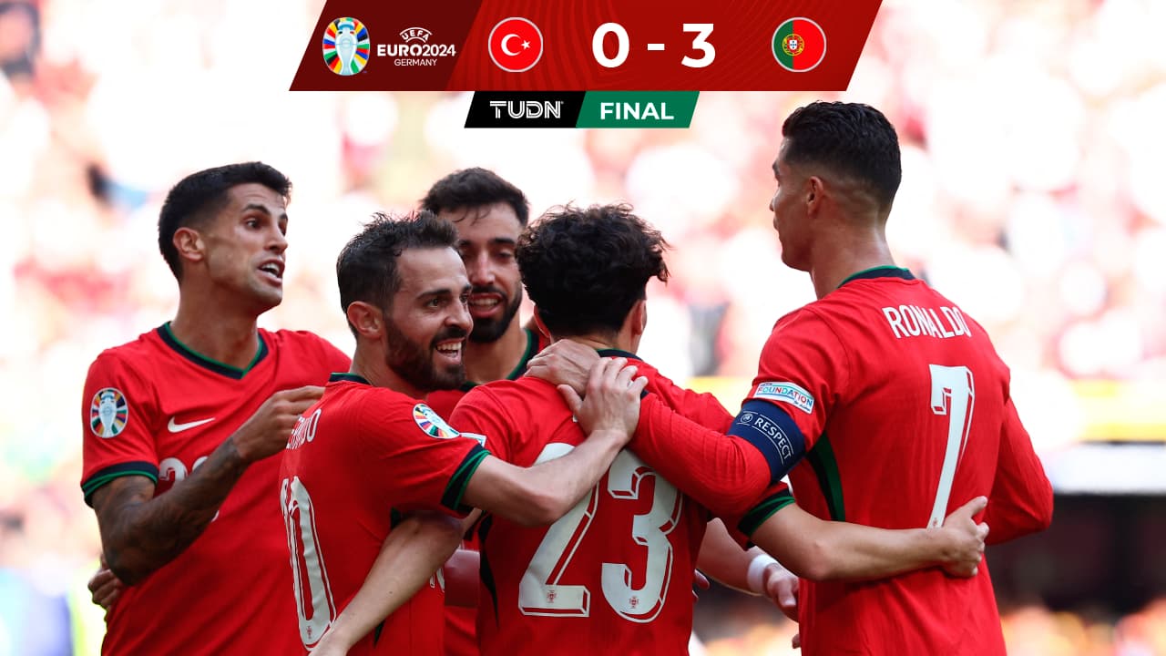 Resumen | Portugal arrolla a Turquía con asistencia de Ronaldo incluida