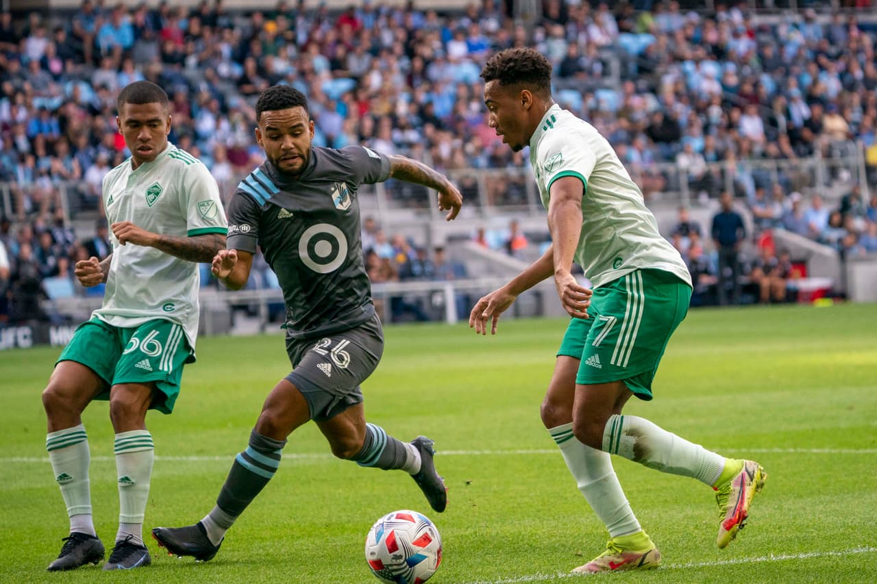 Los Rapids remontaron el partido con un hombre menos.
<br>