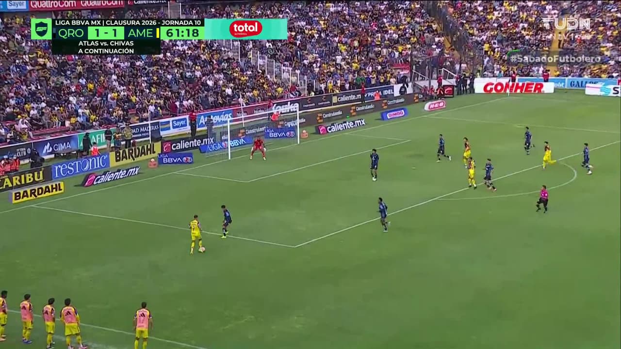 ¡GOL!  anota para América. Patricio Salas