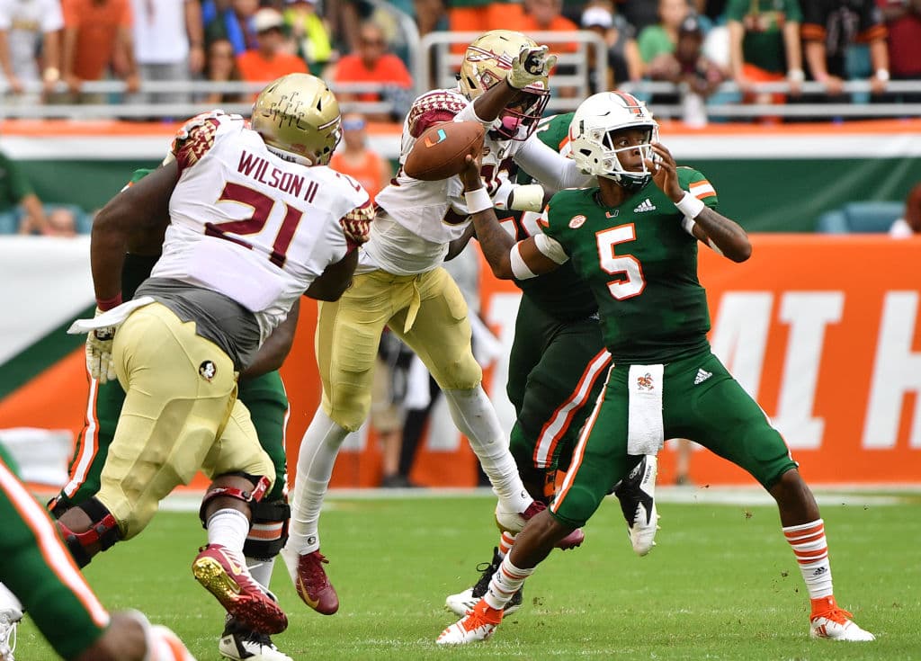 <b>8) Brian Burns (Florida State, DE)</b>, el defensivo de los Seminoles está en el tablero de los Detroit Lions.