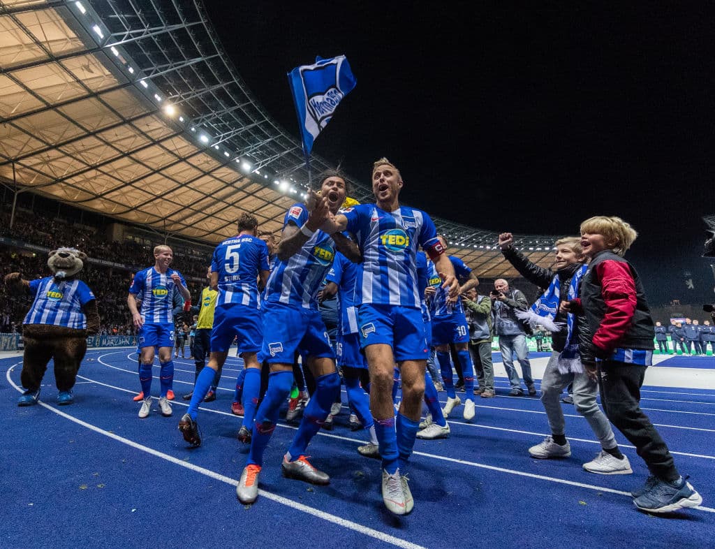 La celebración no fue para menos, ya que el más reciente triunfo del Hertha sobre el Bayern databa del 14 de febrero de 2009, por 2-1 también en el Estadio Olímpico de Berlín.