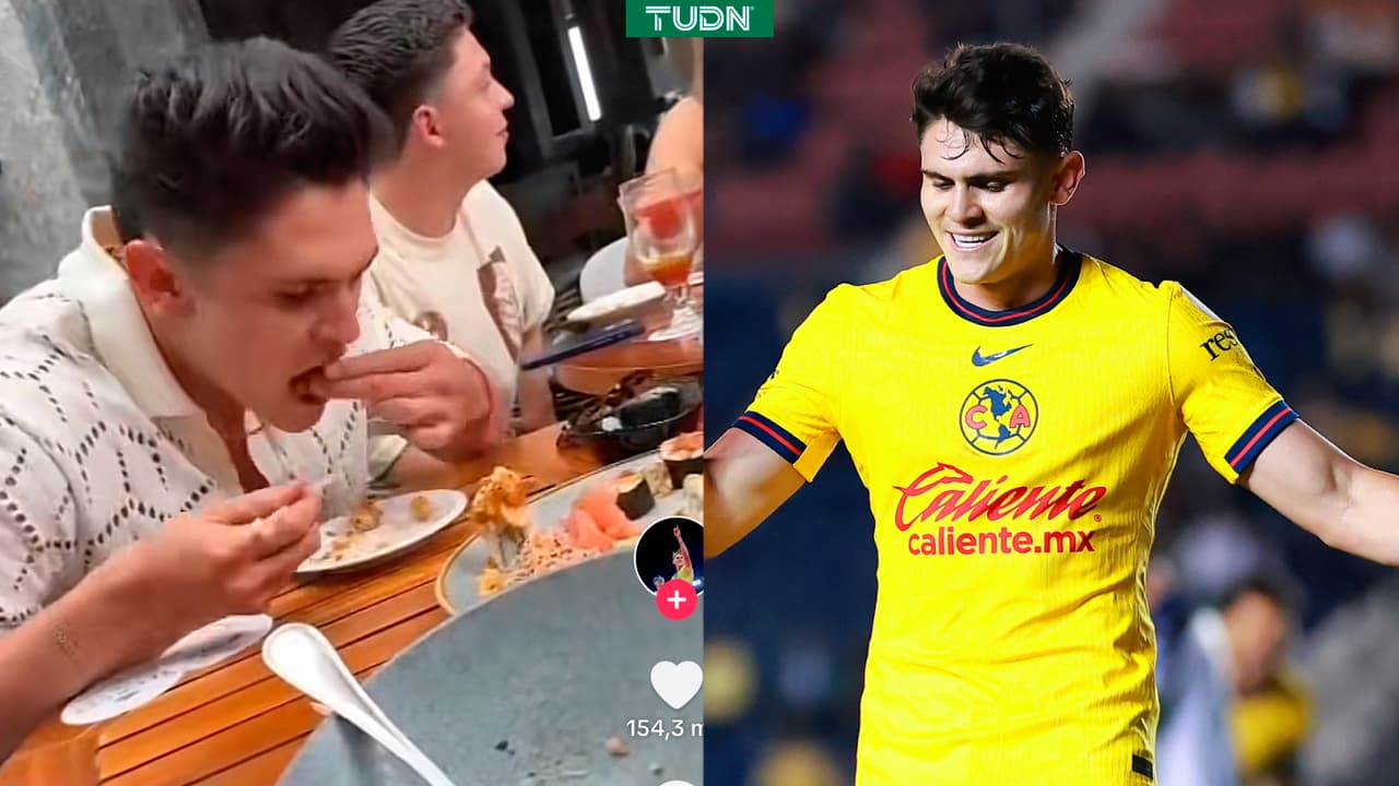 Israel Reyes es captado comiendo con las manos en restaurante de lujo
