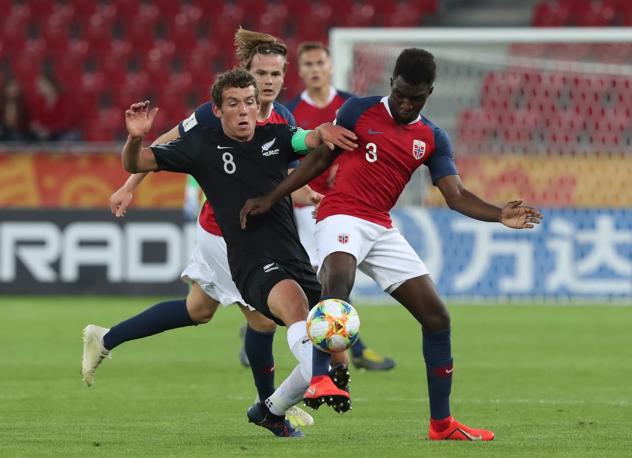 Y en partido del Grupo C en la sede de Lodz, Noruega y Nueva Zelanda se vieron las caras.
