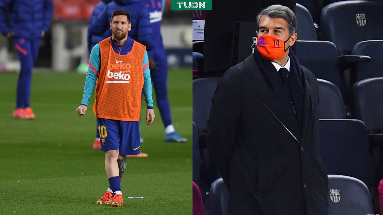 Joan Laporta asegura que renovación de Messi avanza