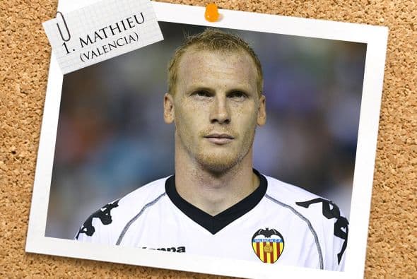 Y ya que hablamos del Valencia, Jérémy Mathieu destacó en la lateral izquierda.