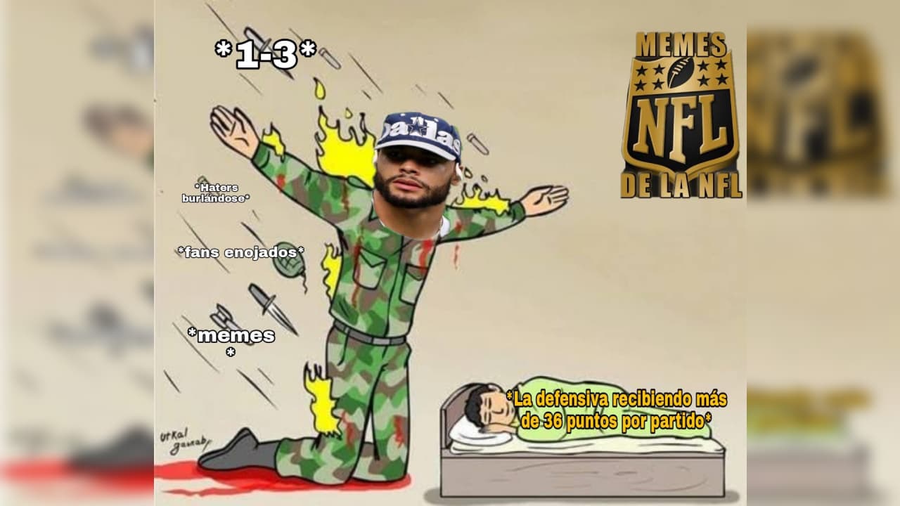 Los memes de la semana cuatro llegan con todo y golpean de nuevo a los Dallas Cowboys.