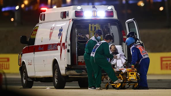 Romain Grosjean abandonó el hospital tras su accidente en el GP de Baréin