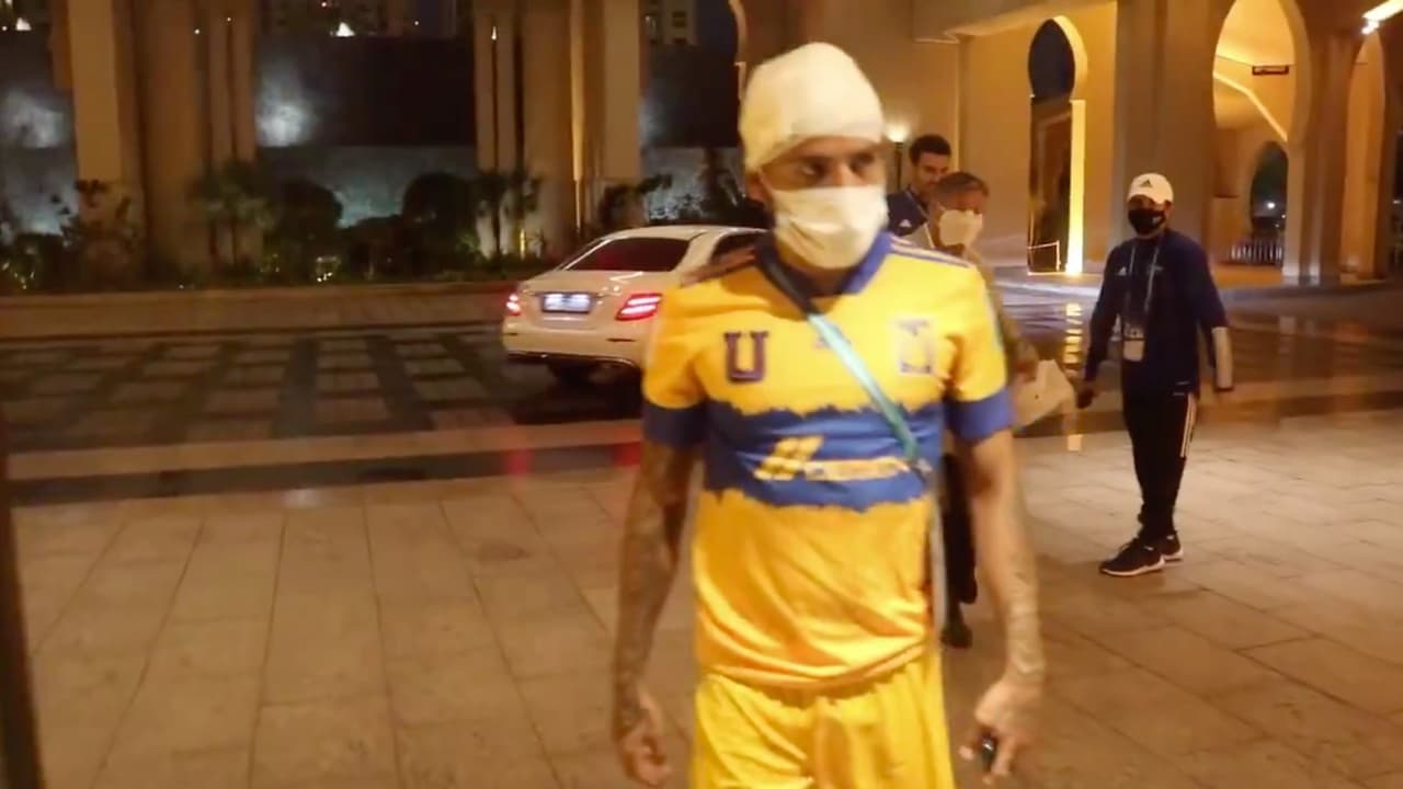 Javier Aquino es duda para el partido en contra del Palmeiras