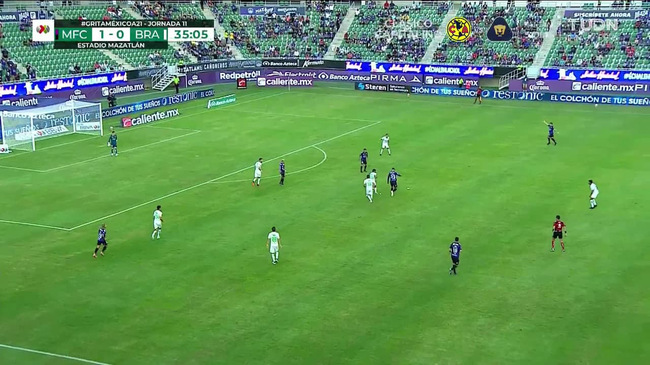 ¡GOL!  anota para Mazatlán FC. Camilo Sanvezzo