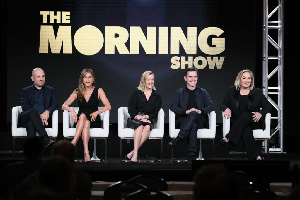 La actriz ha regresado a grabar ‘The Mornig Show’, programa de Apple TV.