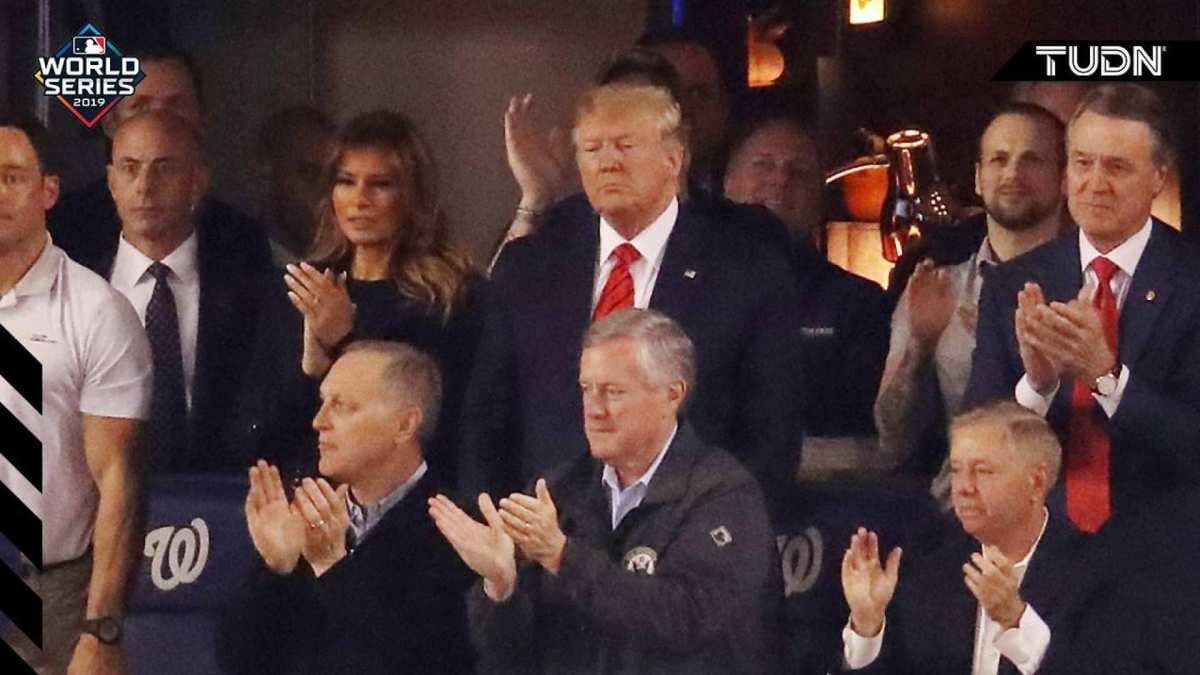 Donald Trump fue abucheado en la Serie Mundial 