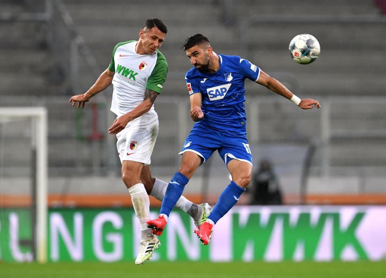 Partido de cuatro goles entre Augsburgo y Hoffenheim, muy emocionante en la parte comlementaria con los cuatro goles del juego, pero con superioridad de la escuadra visitante.