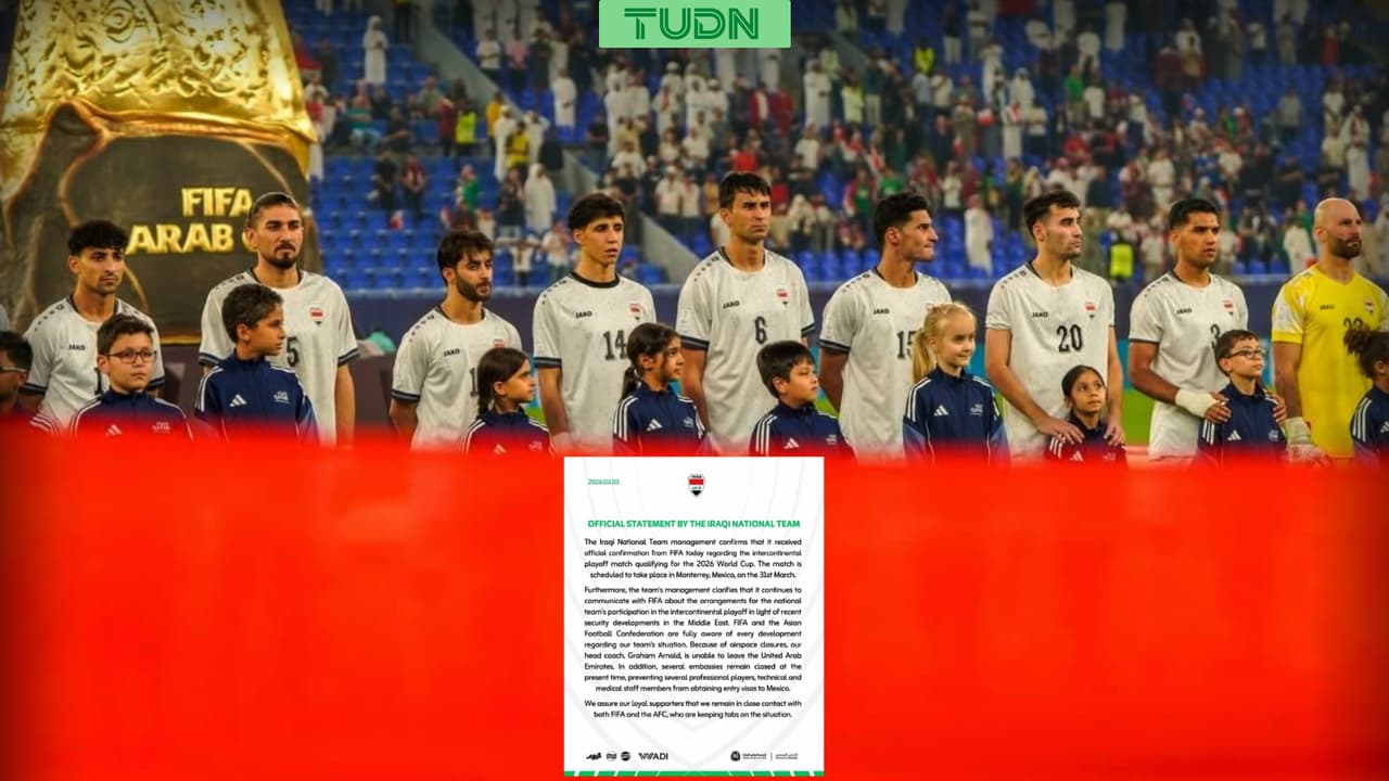 Repechaje Mundial 2026: Irak sufre debido a la Guerra en Medio Oriente