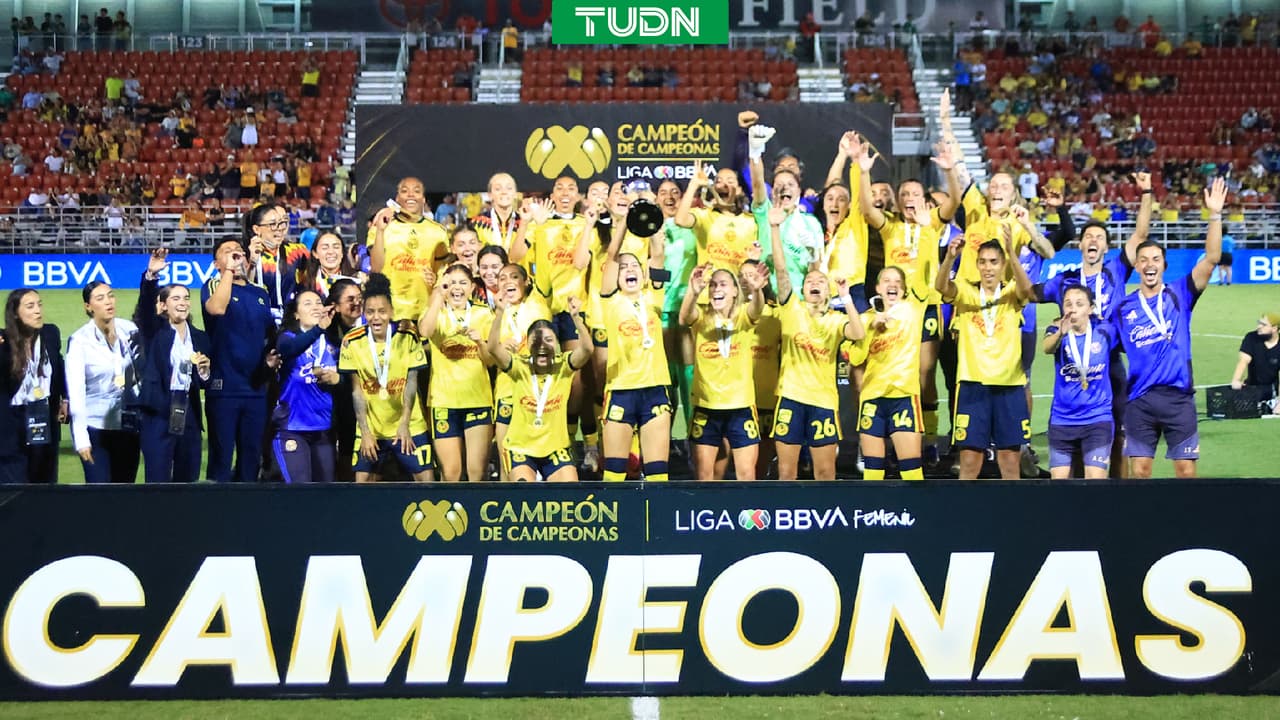 América Femenil derrota a Tigres en el Campeón de Campeonas y logra triplete histórico