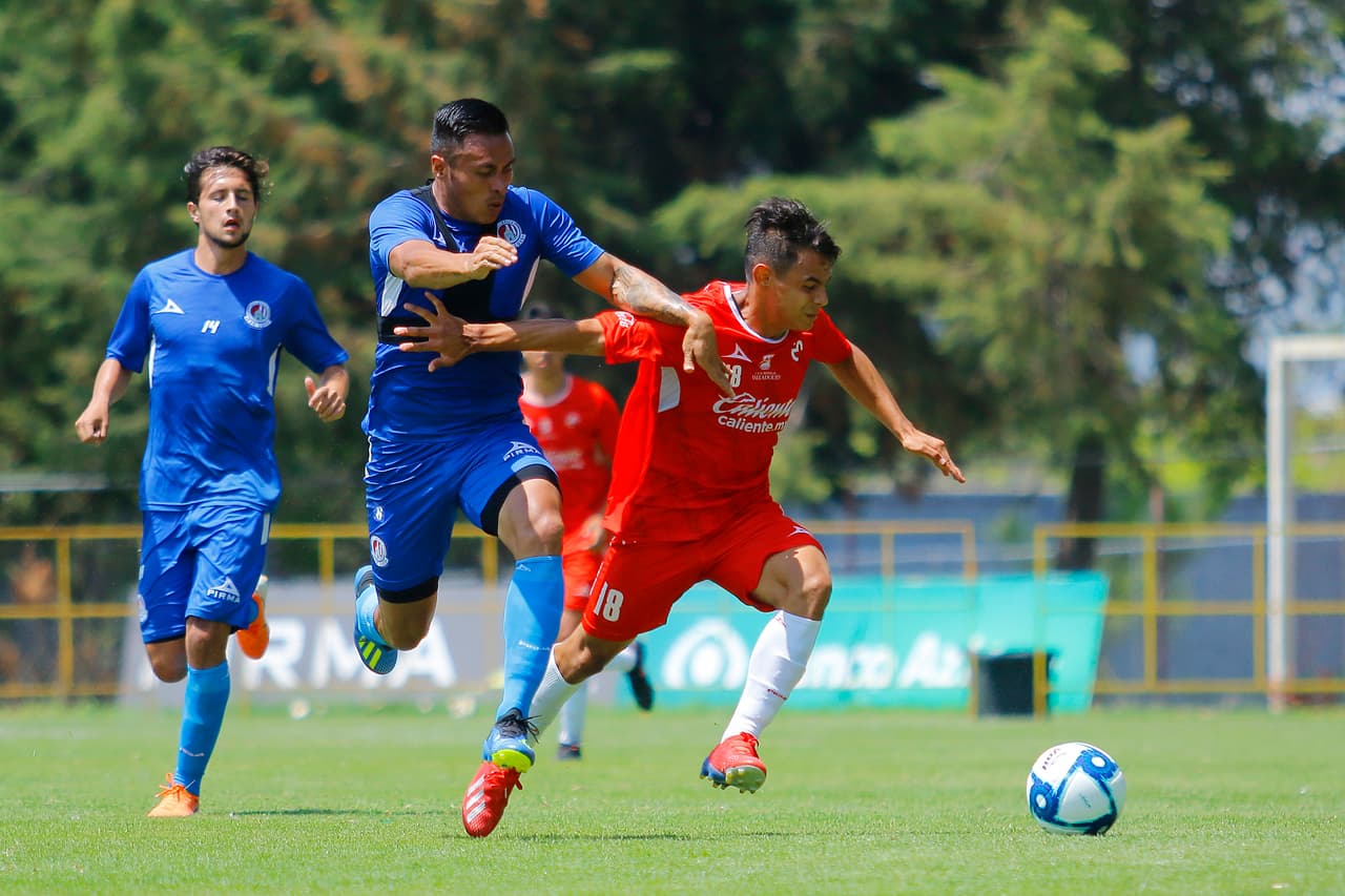 Atlético San Luis, con doblete de Diego Pineda, venció 2-1 de visita a Monarcas Morelia, que descontó con Mario Osuna, en juego de preparación de pretemporada en la cancha anexa del estadio Morelos, previo al Apertura 2019 de la Liga MX.