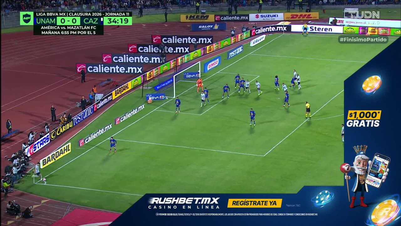 ¡TIRO ATAJADO! disparo por Agustín Palavecino.