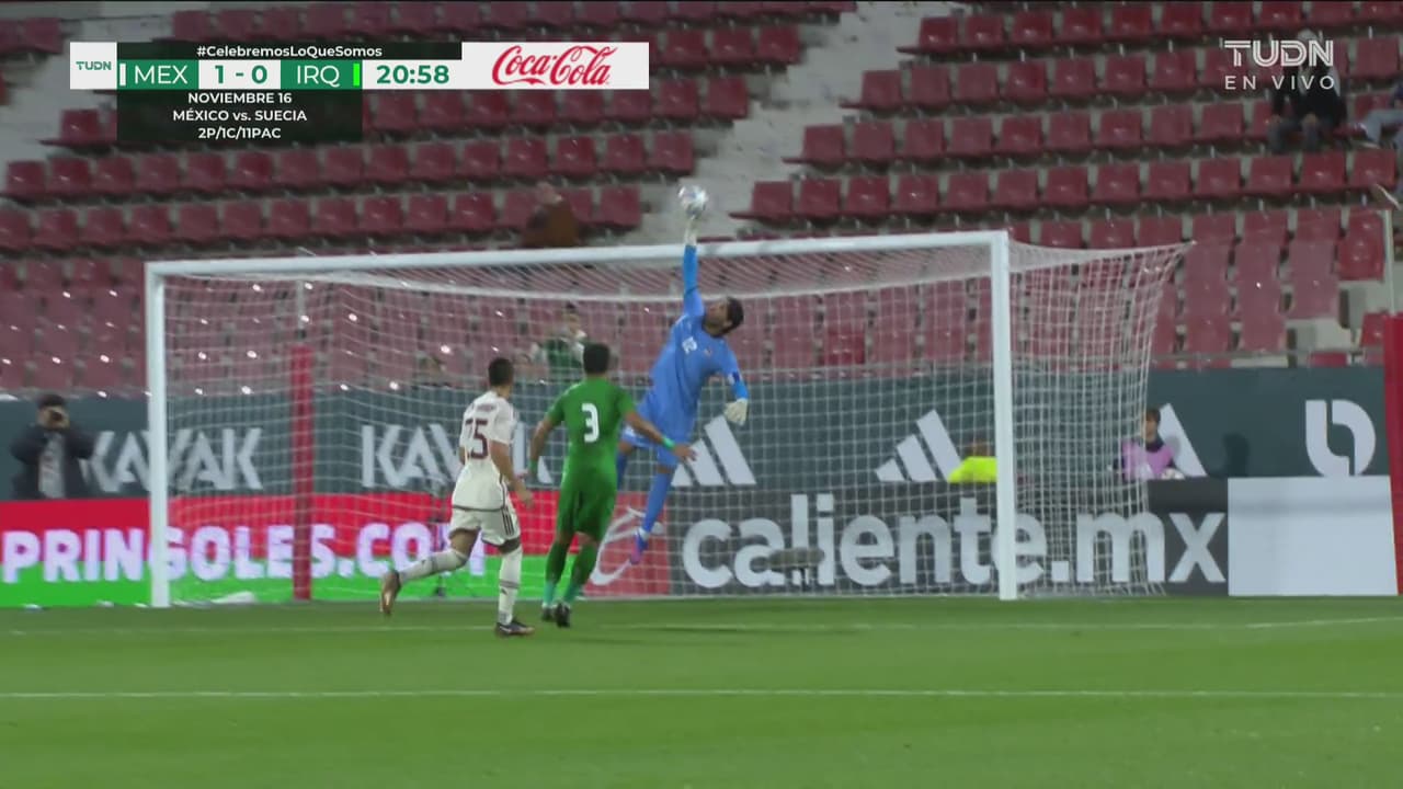 ¡Le niega la gloria! Hassan Hachim se luce bajo los tres postes