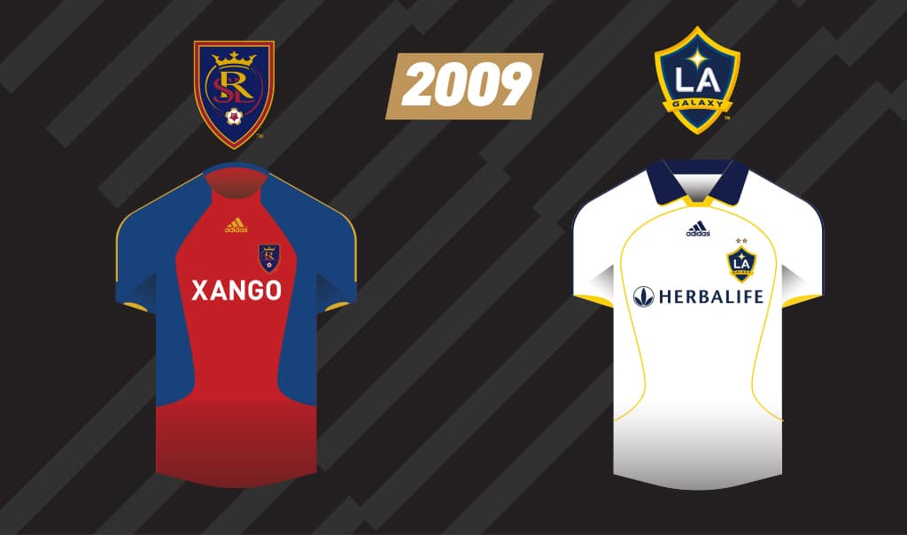 Con una camiseta azulgrana, Real Salt Lake levantó el trofeo de campeón ante el Galaxy de David Beckham que vestía de blanco.