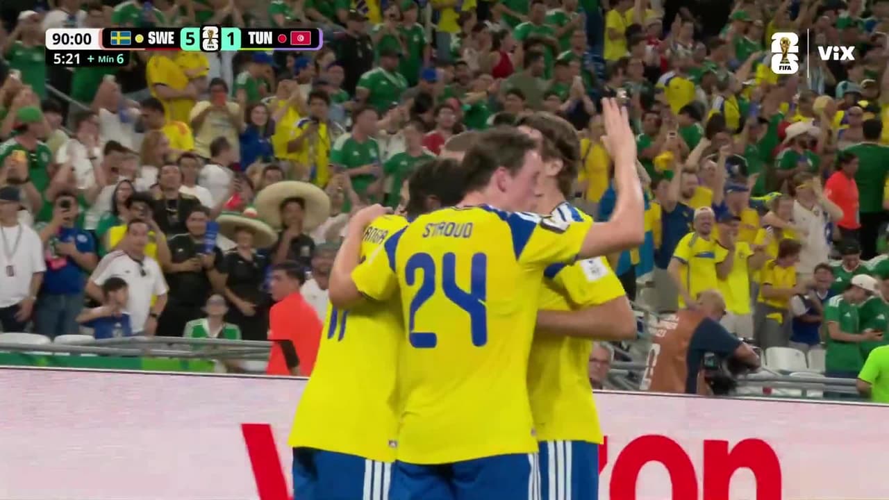 ¡Suecia culmina goleada con este pedazo de gol impresionante!