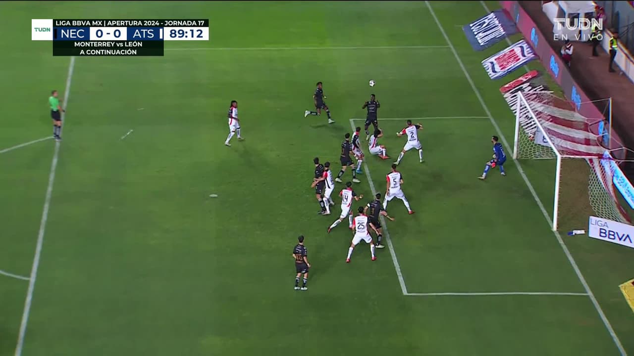 ¡Se salva el Atlas! Peña se quedó a centímetros de romper el empate