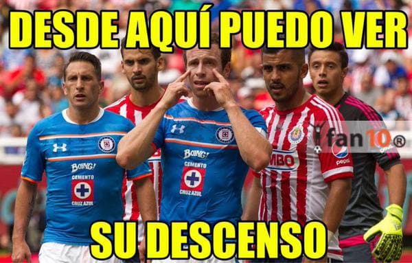 Memes de Cruz Azul vs Chivas