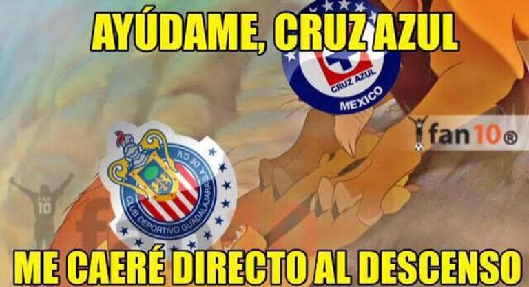 Memes de Cruz Azul vs Chivas