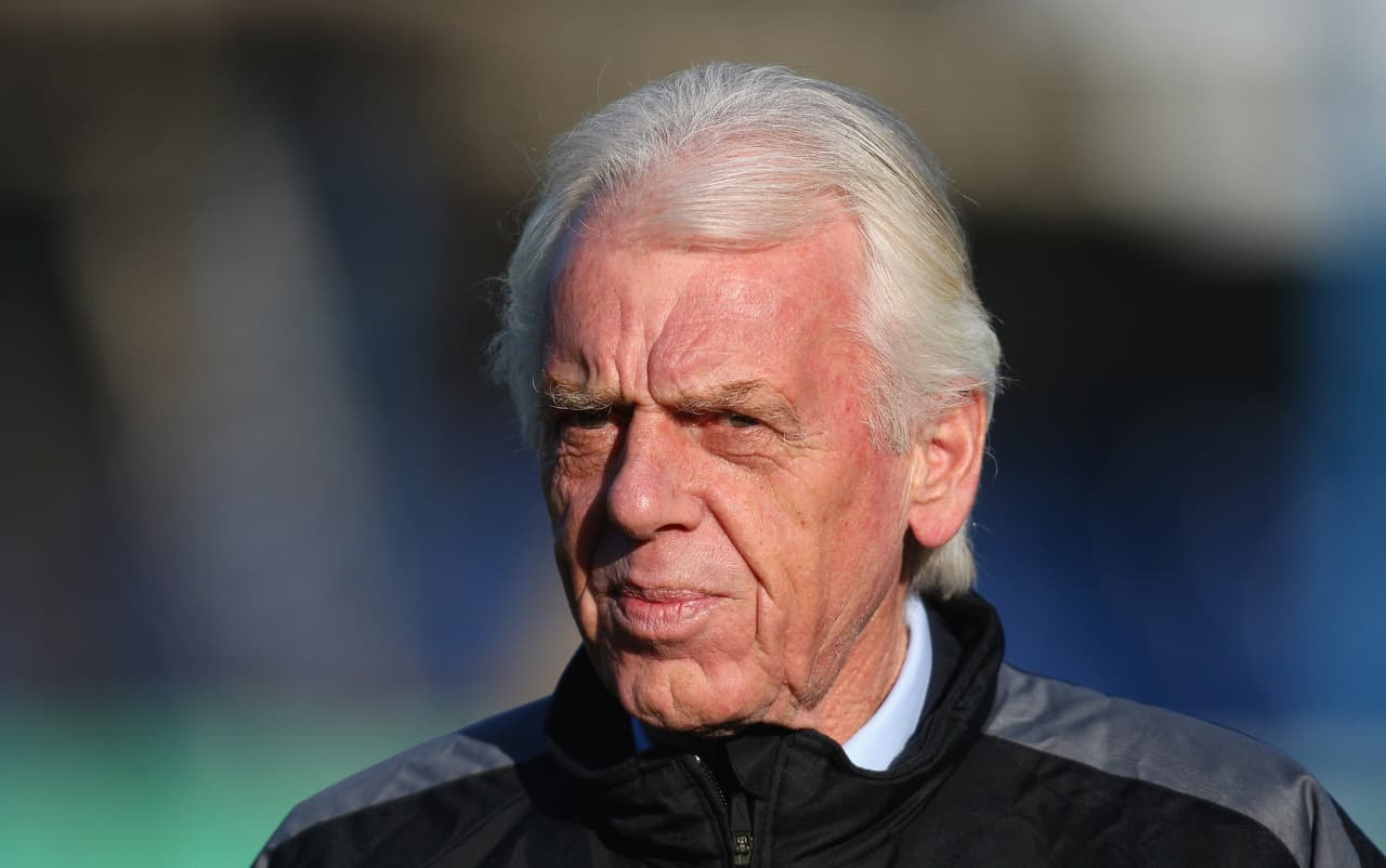 BELFAST, UNITED KINGDOM - MARCH 28: Poland manager Leo Beenhakker looks on during the FIFA2010 World Cup Qualifier match between Northern Ireland and Poland at Windsor Park on March 28, 2009 in Belfast, United Kingdom. (Photo by Ian Walton/Getty Images)