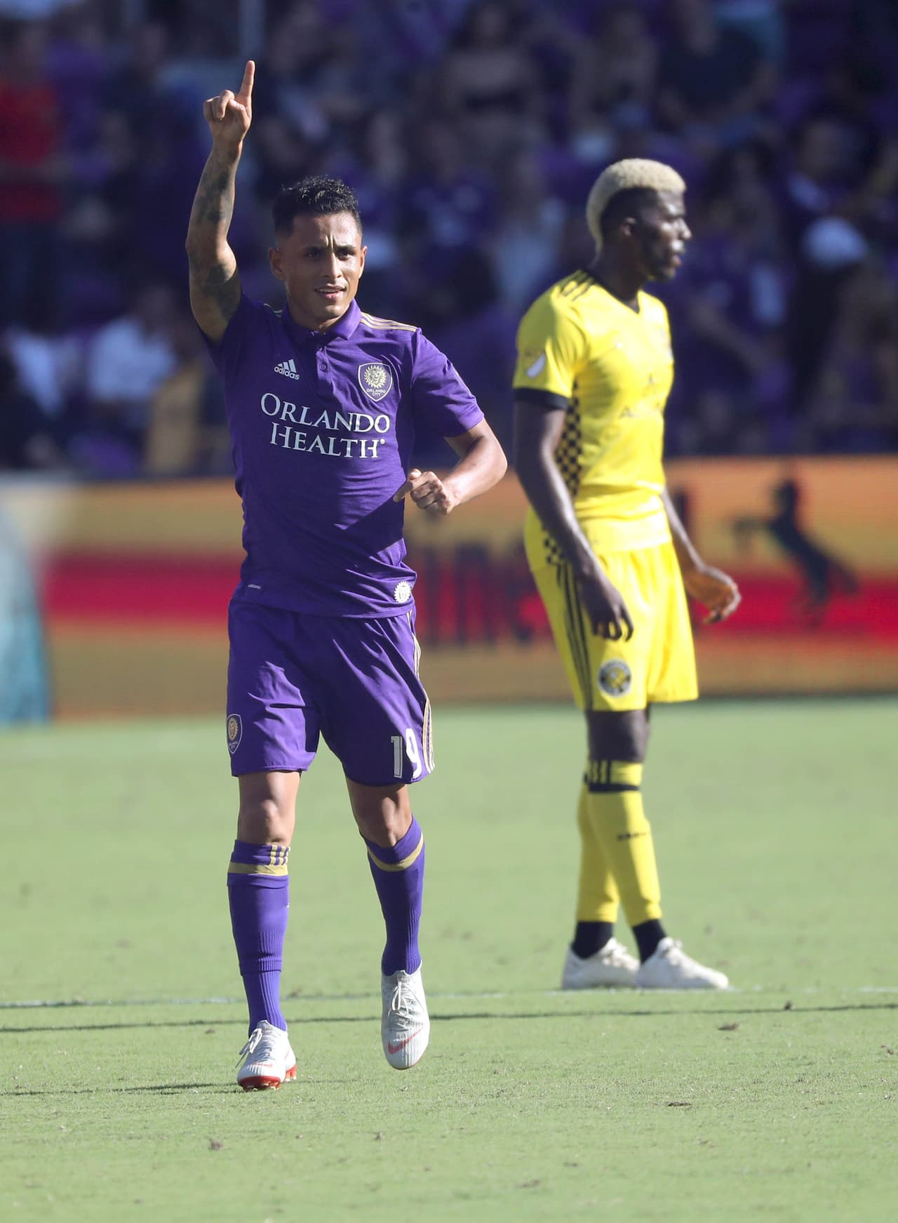 El peruano Yoshimar Yotún anotó uno de los dos goles con los que Orlando City superó por 2-1 a Columbus Crew SC. (USA Today Images)