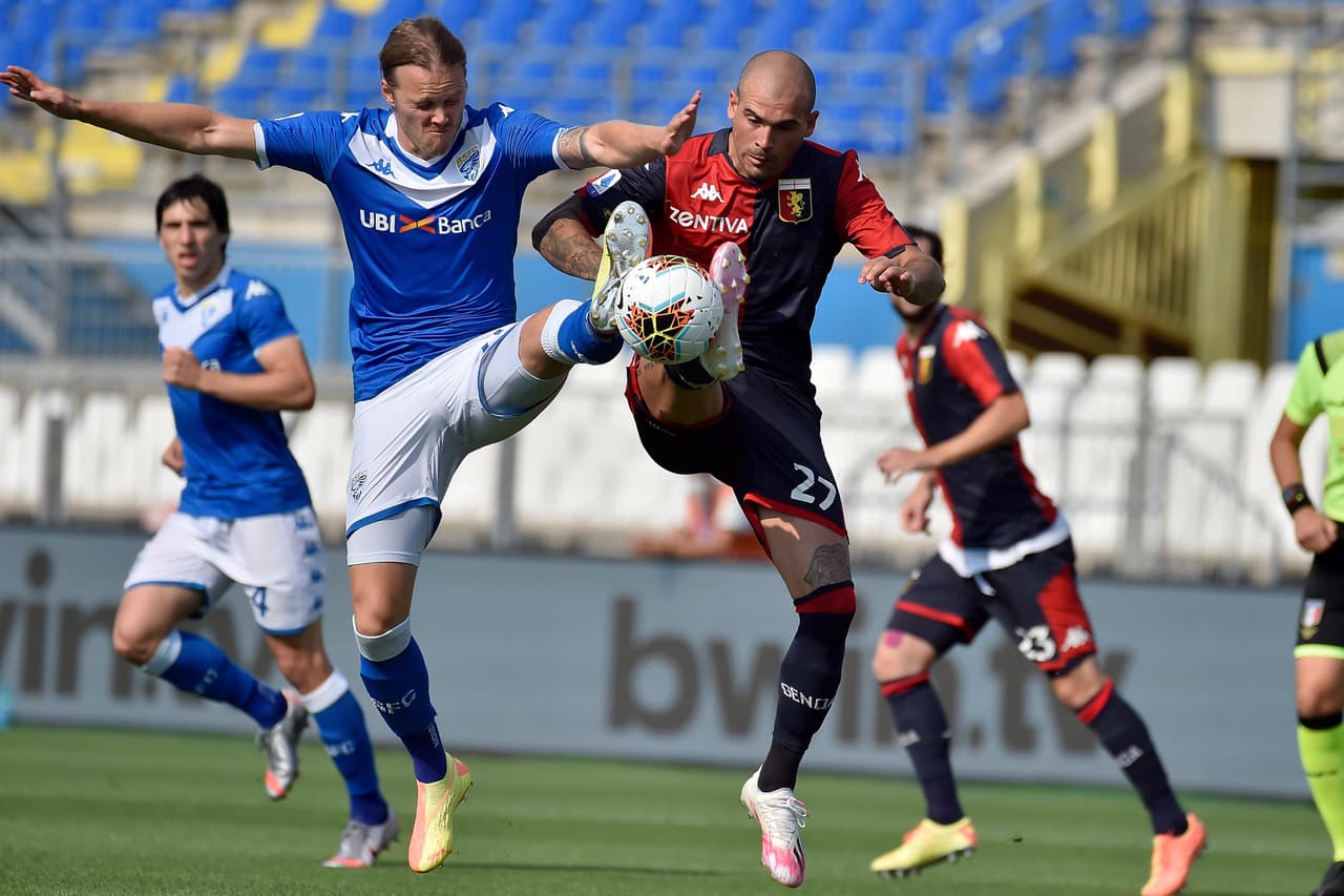 Brescia no pudo superar al Genoa en su casa y se conforman con un empate 2-2.