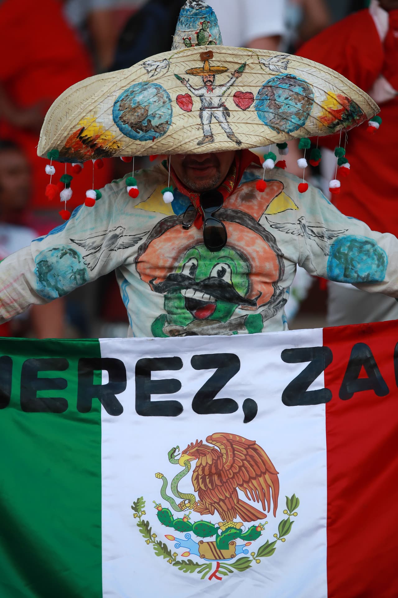 Siempre que juega México, la gradas se pintan de verde en apoyo al Tri.