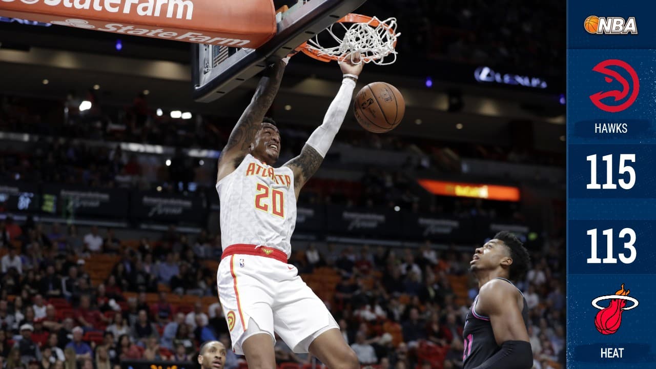 Los Hawks rompen maleficio de visita y vencen con dramatismo al Heat