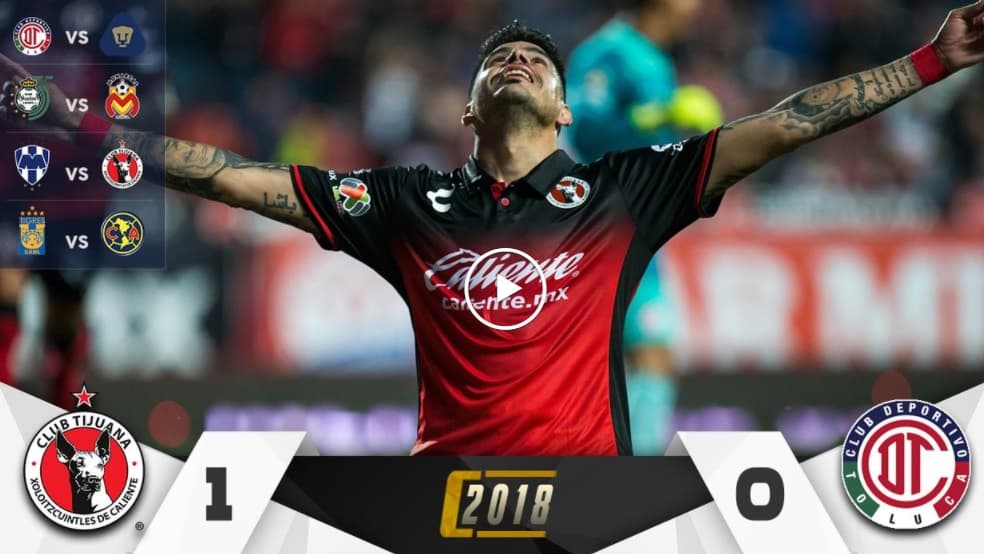 Bou mordió a Toluca y Xolos se metió en la Liguilla