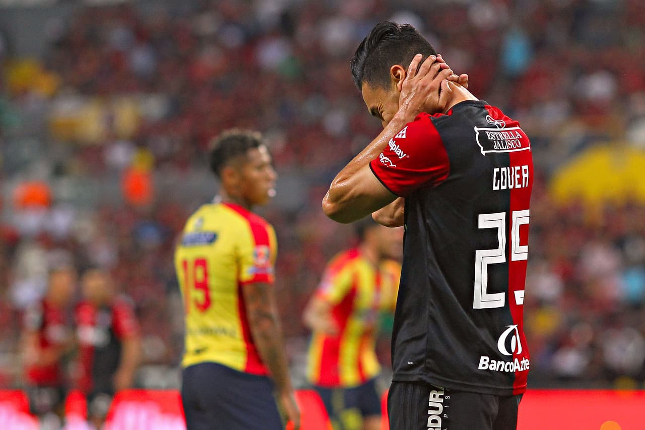 <b>Lo peor: </b>contando el último juego del Clausura 2018, Atlas ya suma 540 minutos sin anotar y este fin de semana cayó ante Morelia 0-1 (Imago7).