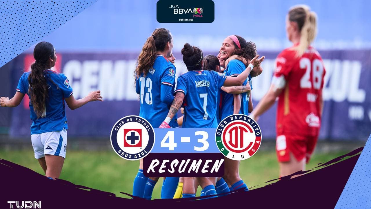 Resumen | Cruz Azul derrota en duelo de errores a Toluca